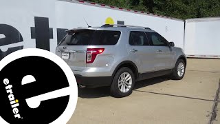 etrailercom Trailer Hitch Installation  2013 Ford Explorer [upl. by Nariko]