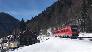 Eisenbahnvideo Oberstaufen Baden Württemberg Deutschland [upl. by Naicad]