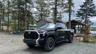 2024 TOYOTA TUNDRA 3 INCH LIFT amp 35s ON FACTORY WHEELS [upl. by Reivad]