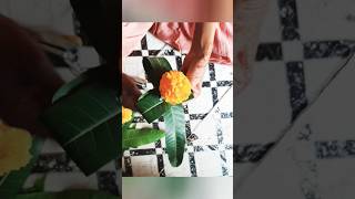 Flower Mala making how to make toran  simple toran decoration ideamalamaking decoration DIY [upl. by Robina]