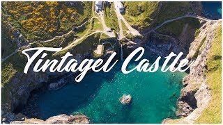 Tintagel Castle Cornwall Phantom 4 Drone  4K  Hyperlapse [upl. by Eldrida]