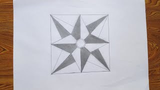 geometrical chart  step by step  simple art drawing  geometric patterns [upl. by Saisoj]