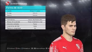 FABRICIO BUSTOS FACES DE INDEPENDIENTE PES 2018 PS4 [upl. by Zetroc861]