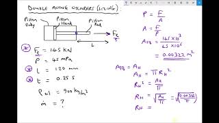 Sizing Hydraulic Cylinders and Selecting Pumps Based on Force Requirements [upl. by Eelnayr]