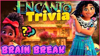 💖 Encanto 💖 Trivia amp Dance  Brain Break  GoNoodle Inspired  Just Dance [upl. by Ardnala]