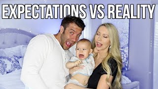 HAVING A BABY Expectations VS Reality [upl. by Anaek]