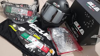 Gille Helmet GTSV1 Matte Black  How to replace GTS V1 Lense [upl. by Hareemas]