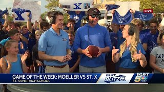 Kirk Herbstreit joins Blitz 5 pregame show ahead of St Xavier Moeller game [upl. by Anchie]