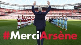 All the angles of Arsene Wengers emotional farewell speech  MerciArsene [upl. by Repotsirhc]