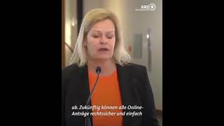 Schriftverbot und Digitalisierungszwang  Nancy Faeser [upl. by Neggem]