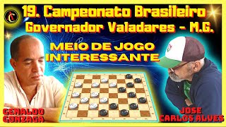 18 Campeonato Brasileiro Absoluto Tricampeão brasileiro de damas Genaldo Gonzaga Silva jogo bom [upl. by Anabal823]