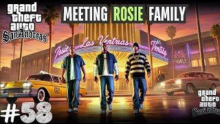 I MEET ANOTHER FAMILY IN NEW COUNTRY  GTA San Andreas 58 [upl. by Braynard]