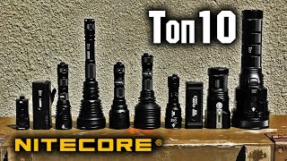 Топ 10 Самых мощных фонарей Nitecore T4KCONCEPT 2MH40GTR MH25SP30NEW P30iTM9KTM28TM10KTM39 [upl. by Arua102]