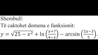 Detyra 31  Matematikë Domena e funksionit [upl. by Elyn672]