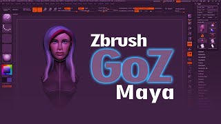 Using GoZ link between Maya and Zbrush [upl. by Nomael]