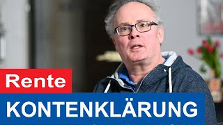 Kontenklärung Rente  mit Rentenberater Thomas Gasch [upl. by Aniloj]