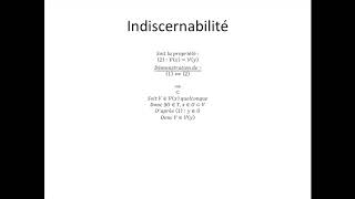 Axiomes de séparation partie 3  Indiscernabilité [upl. by Eellah]