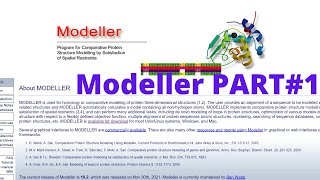 Homology modeling using Modeller  Complete Tutorial for beginners Part 1 [upl. by Yrrem]