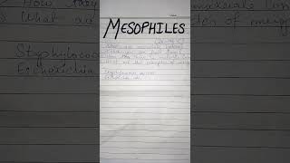 What are mesophiles  Microbiology [upl. by Ezara]