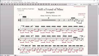 Drum Score  Incognito – Still a Friend of Mine sample [upl. by Lovash]