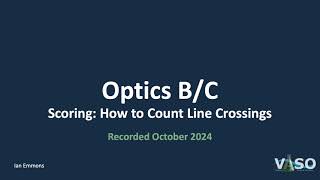 Optics 2025  Scoring the Line Crossings [upl. by Aeel]