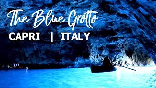 Blue Grotto Capri Italy  Grotta Azzurra Italia [upl. by Linkoski]