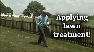 How to Apply Lawn Treatments  Lawn Care Application Methods [upl. by Aikimat]