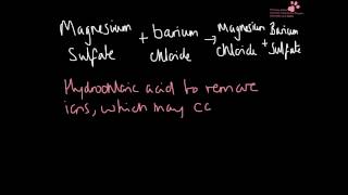 Test for Sulfate Ions ALevel Chemistry Practical [upl. by Groscr]