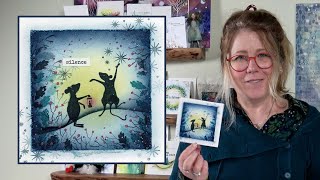 The Mice on Christmas Night by Tracey Dutton  A Lavinia Stamps Tutorial [upl. by Jariah]