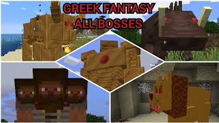 Minecraft Greek Fantasy All Bosses  1192 Mod [upl. by Marmion]