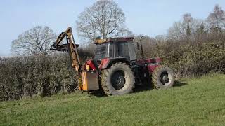 Classic Hedge Cutting 2023  Case 1056XL with Straight Pipe amp Mcconnel Hedge Cutting 22 [upl. by Ramaj]