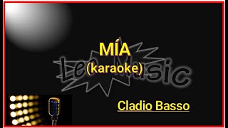 C Basso  Mía karaoke [upl. by Cirded]