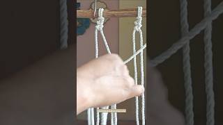 Macrame beginners friendly knots and tutorial  macrame animals shorts viraldiy [upl. by Bernadine]