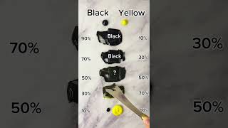 BLACK VS YELLOW  painting colormixing satisfying black shorts [upl. by Orelu]