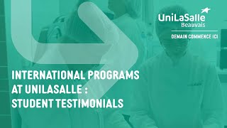 International programs at Unilasalle Student testimonials [upl. by Neros462]