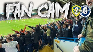 FAN CAM SCENES AS LEEDS GO TOP OF THE LEAGUE  LEEDS 20 MILLWALL [upl. by Vernon]