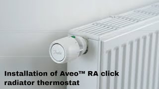 Installation of Aveo™ RA click radiator thermostat [upl. by Ahseit]