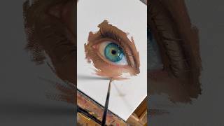 HOW TO PAINT AN EYE 👁️ artist [upl. by Ynattir]