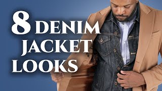 8 Classic Denim Jacket Looks for Men How To [upl. by Macintyre932]