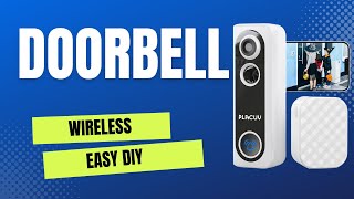 Unboxing and Setup Guide for Placuy Wireless Doorbell Camera with Chime [upl. by Nosyt250]