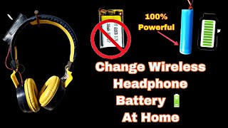 Replace Any Headphone🎧 Battery At Home  Change Any Wireless Headphone Battery 🔋 ITS Very Easy [upl. by Stauder740]