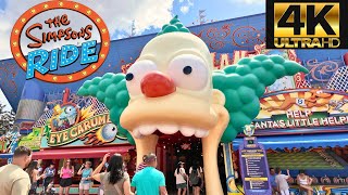 The Simpson Ride  UNIVERSAL STUDIOS  FULL RIDE  4K [upl. by Cornish]