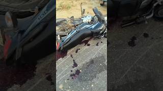 Bike accident video 😭 accident shorts 🥵shortvideos accidentbikelife viralreels [upl. by Kallick]