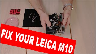 Service Leica M10P removing top plate and fix rangefinder issue  M10 M10P M10D and M10R [upl. by Coombs]