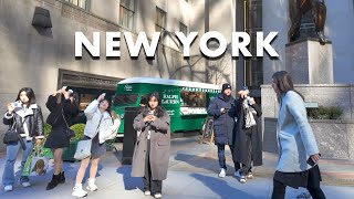 New York Winter Walk 4K Fifth Avenue amp Times Square [upl. by Burrill594]