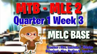 MTB MLE2 MELC BASE Quarter 1 Week 3 [upl. by Dario]