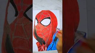 Spider man drawing part 3 my short video please SUBSCRIBE dipanshudrawing ram ram 🚩 [upl. by Nivad]