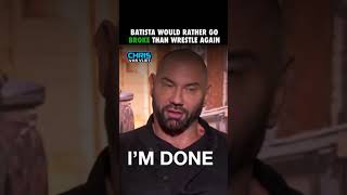 Batista is Completely Done With Wrestling [upl. by Brackett]