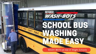 How to wash a school bus with WashBots [upl. by Kalb]