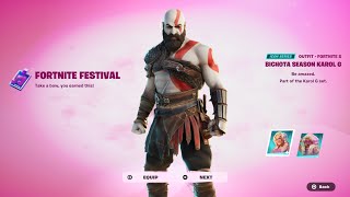 KRATOS SKIN  LEVIATHAN AXE PICKAXE RETURN RELEASE DATE IN FORTNITE ITEM SHOP 2024 [upl. by Nnylesor]